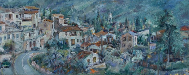 Morning Light. Vavla Village painting Paskalis Anastasi Diachroniki Gallery
