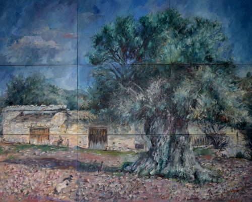 Maki’s-Farm painting Paskalis Anastasi Diachroniki Gallery
