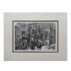 10919 British Artist Larnaca Bazaar Antique Engraving 1878 17x24cm