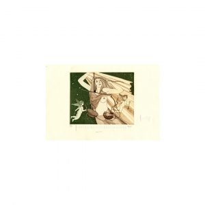 LY11 Ludmila Yuga Woman Libra Aquatint 17x21cm 9 of 20 Limited Edition Prints