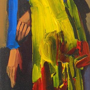 Tall Woman in Blue by Alex Khattab