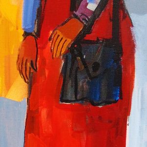 Woman with Bag by Alex Khattab