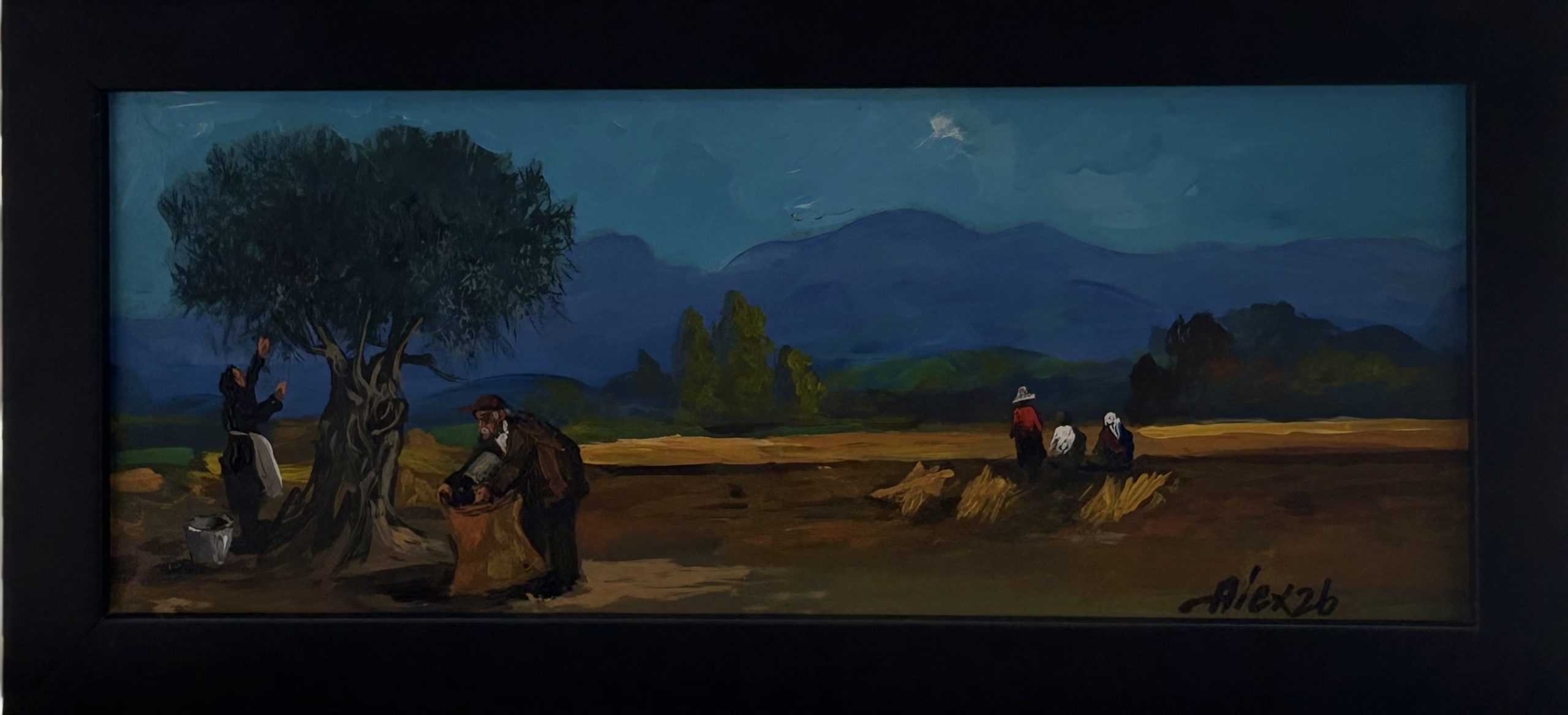 Gathering Olives 2 by Alex Khattab