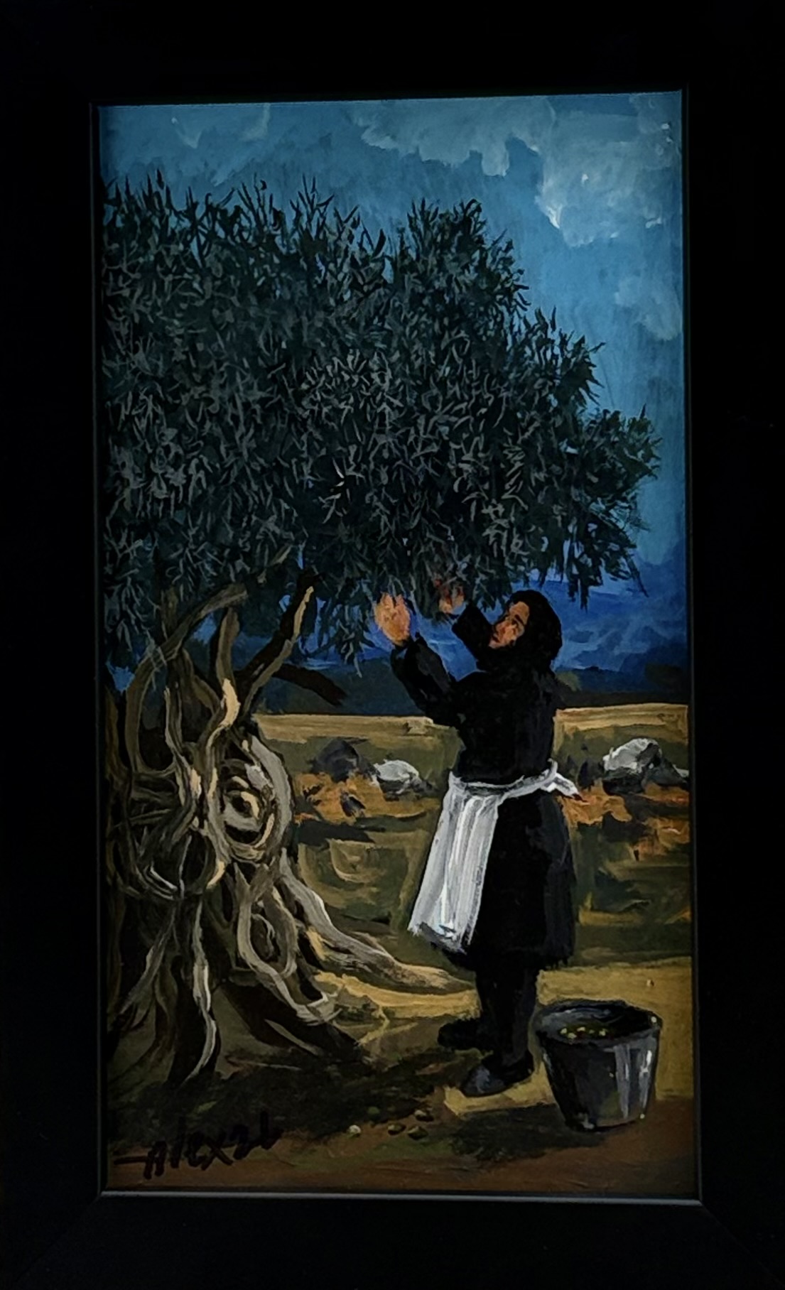Gathering Olives by Alex Khattab