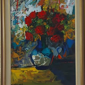Vase with Roses by Alex Khattab