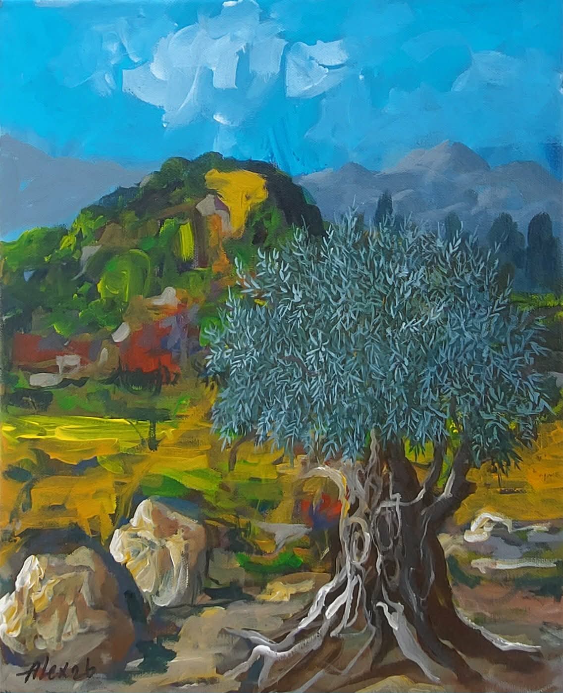 Cypriot Olive Tree by Alex Khattab